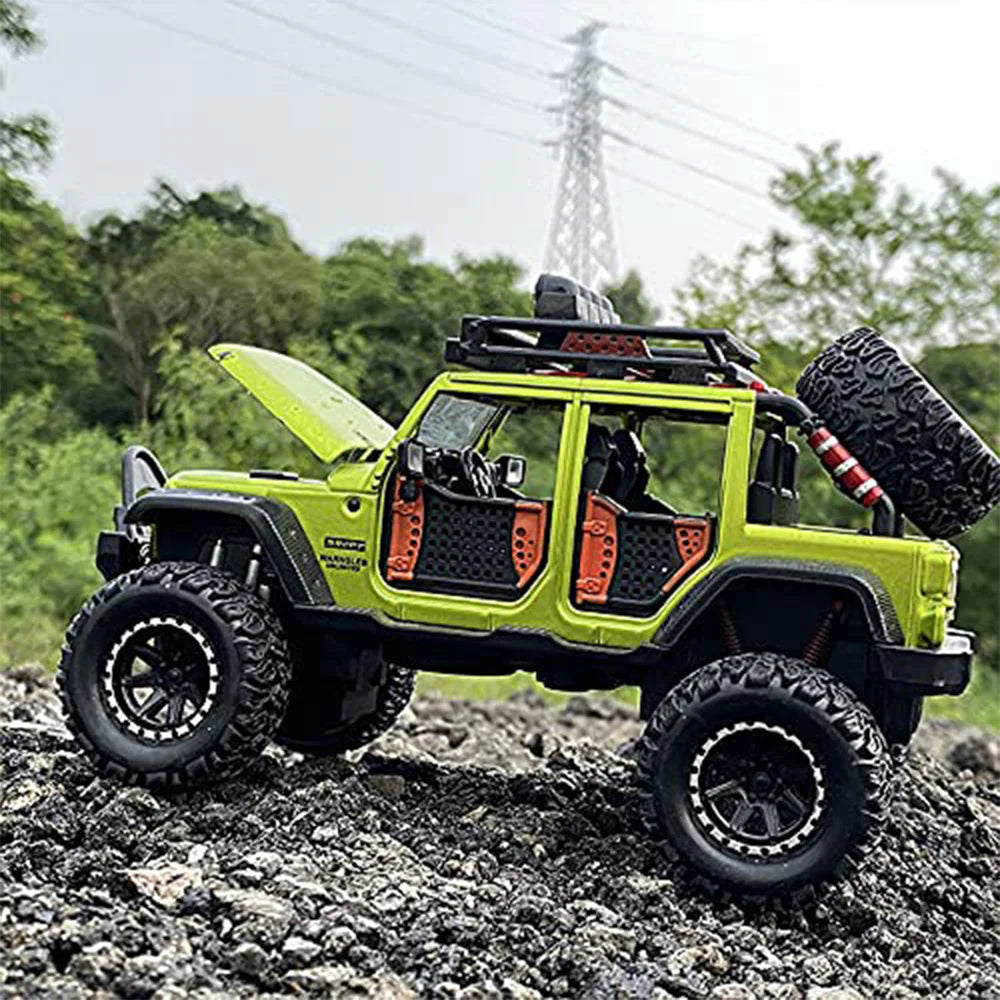1:24 Scale Jeep Wrangler Rubicon Die-Cast Model - Alloy 4x4 Off-Road SUV