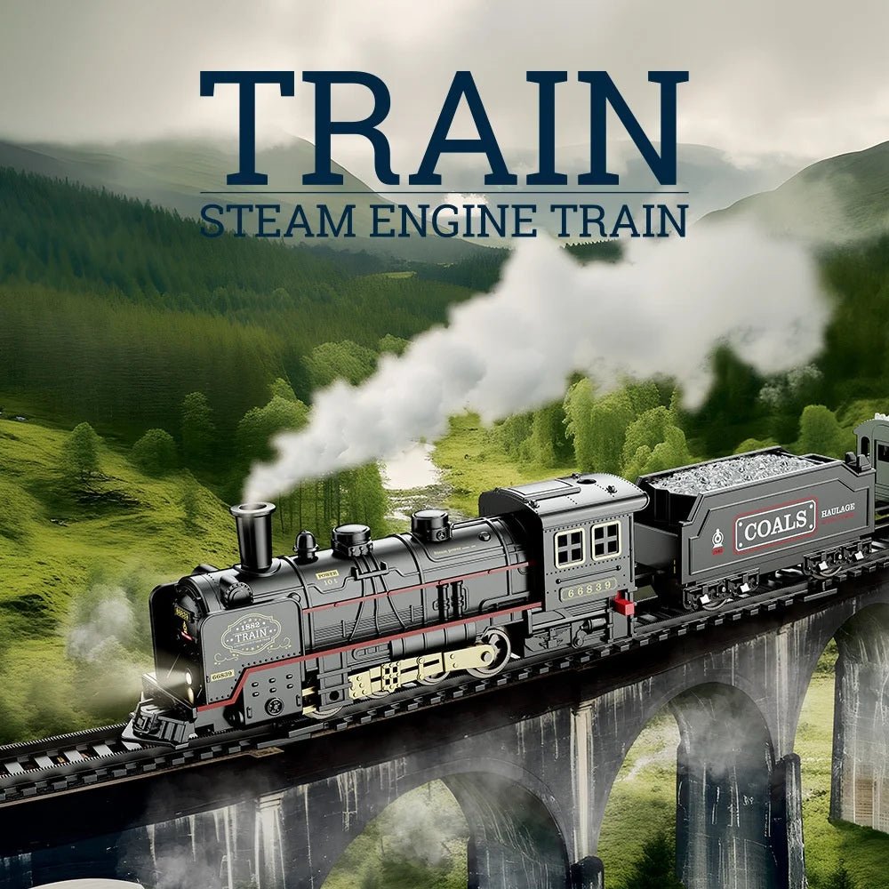 Vintage Steam Train Playset With Light & Sound 🚂 Main image
