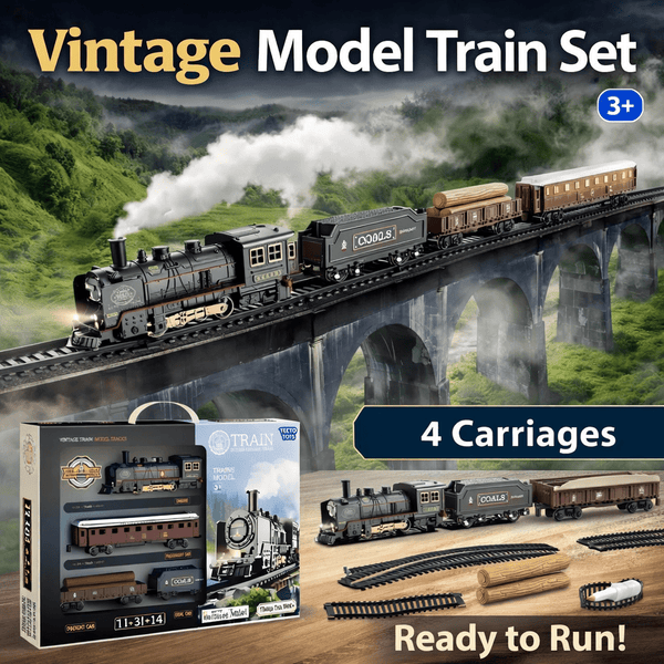 Vintage Steam Train Playset With Light & Sound 🚂 Main Image