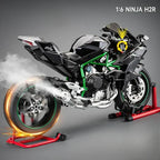 1:6 Scale Kawasaki Ninja H2R Die-Cast Motorcycle - Alloy with Smoke Effect & Lights