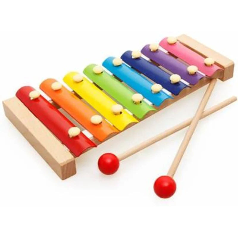 Wooden Xylophone Musical Toy - 8-Note Educational Instrument for Kids