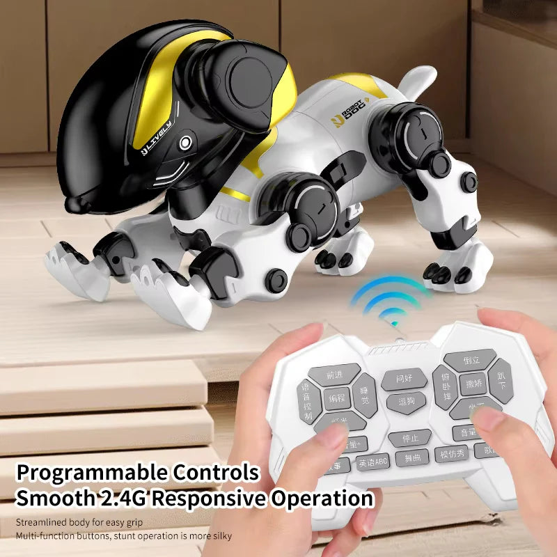 Smart RC Robot Dog - Voice Controlled Walking & Dancing Interactive Pet Toy