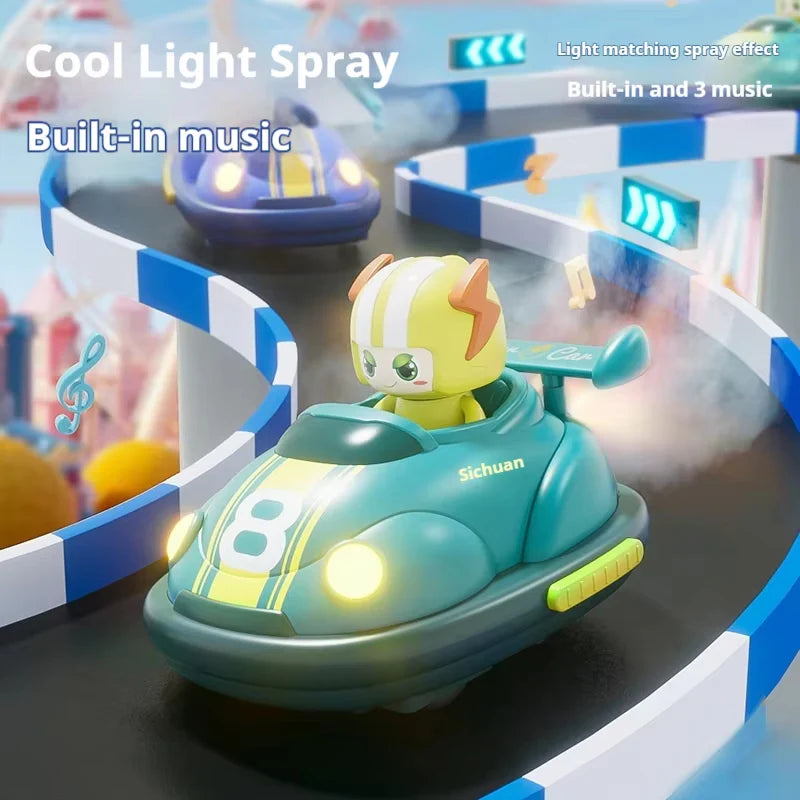 2-Player RC Bumper Football Car - Remote Control Interactive Toy