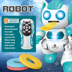 Disc Shooting RC Robot - Dancing Remote Control Robot with Disc Launcher
